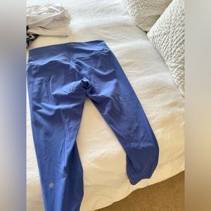 Lululemon blue cropped leggings - size 14